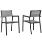 Maine Outdoor Patio Dining Armchair Set of 2 by Modway