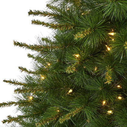 5' New England Pine Artificial Christmas Tree with 200 Clear Lights