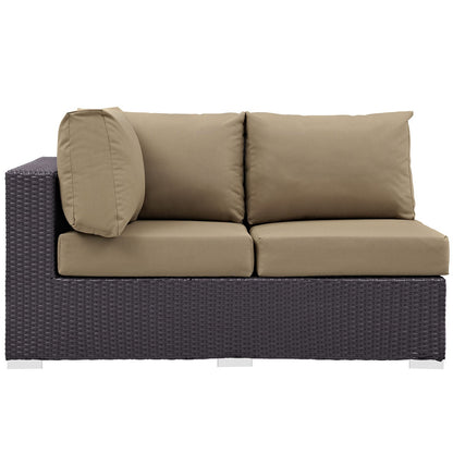 Convene Outdoor Patio Left Arm Loveseat by Modway