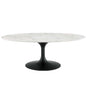 Lippa 48" Oval Faux Marble Coffee Table by Modway