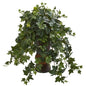 Ivy Artificial Plant in Bamboo Planter