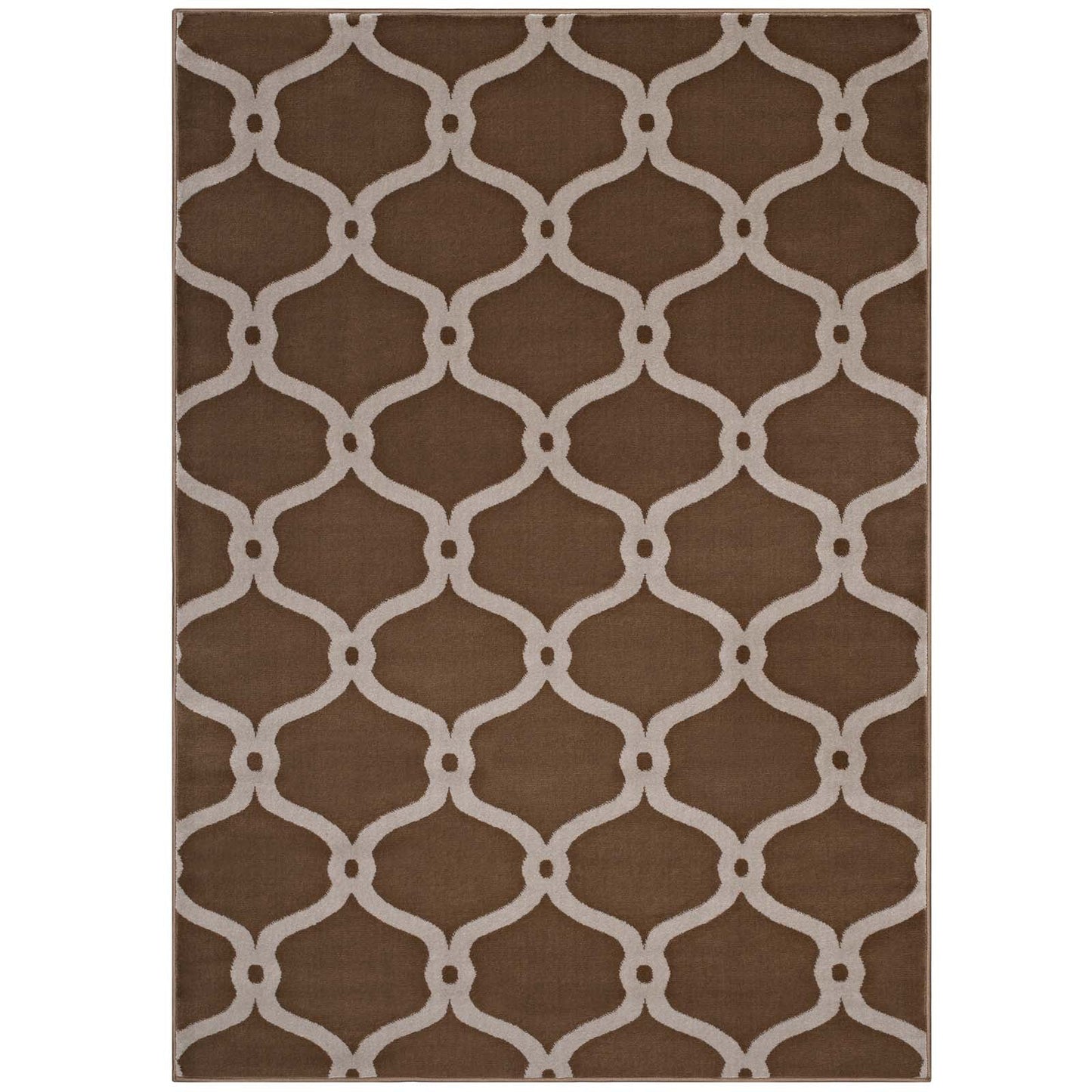 Beltara Chain Link Transitional Trellis 5x8 Area Rug by Modway