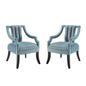Harken Performance Velvet Accent Chair Set of 2 by Modway