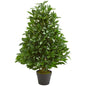 3' Bay Leaf Artificial Topiary Tree UV Resistant (Indoor/Outdoor)