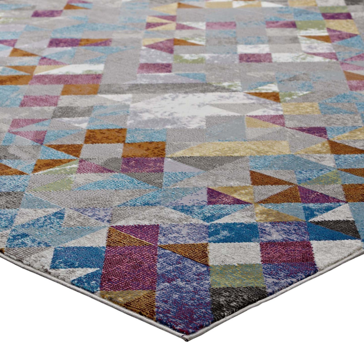 Lavendula Triangle Mosaic 4x6 Area Rug by Modway