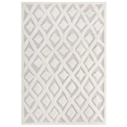 Whimsical Morsel Abstract Diamond Lattice Shag 5x8 Area Rug by Modway