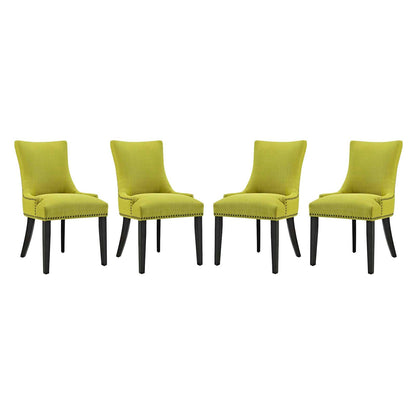 Marquis Fabric Dining Chair Set of 4 by Modway