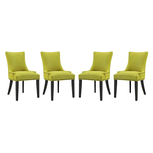 Marquis Fabric Dining Chair Set of 4 by Modway