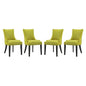 Marquis Fabric Dining Chair Set of 4 by Modway