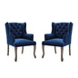 Realm Performance Velvet Armchair Set of 2 by Modway