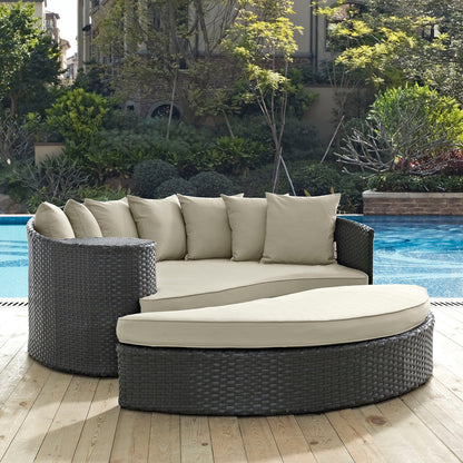 Sojourn Outdoor Patio Sunbrella¨ Daybed by Modway