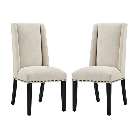 Baron Fabric Dining Chair Set of 2 by Modway