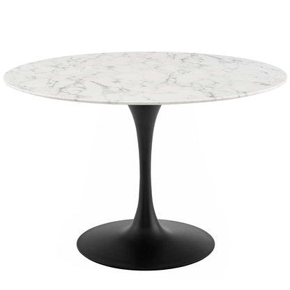 Lippa 48" Round Faux Marble Dining Table by Modway