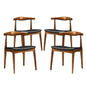 Tracy Wood Dining Chairs Set of 4 by Modway