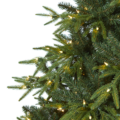 7.5' Colorado Mountain Fir 'Natural Look' Artificial Christmas Tree w/ 600 LED
