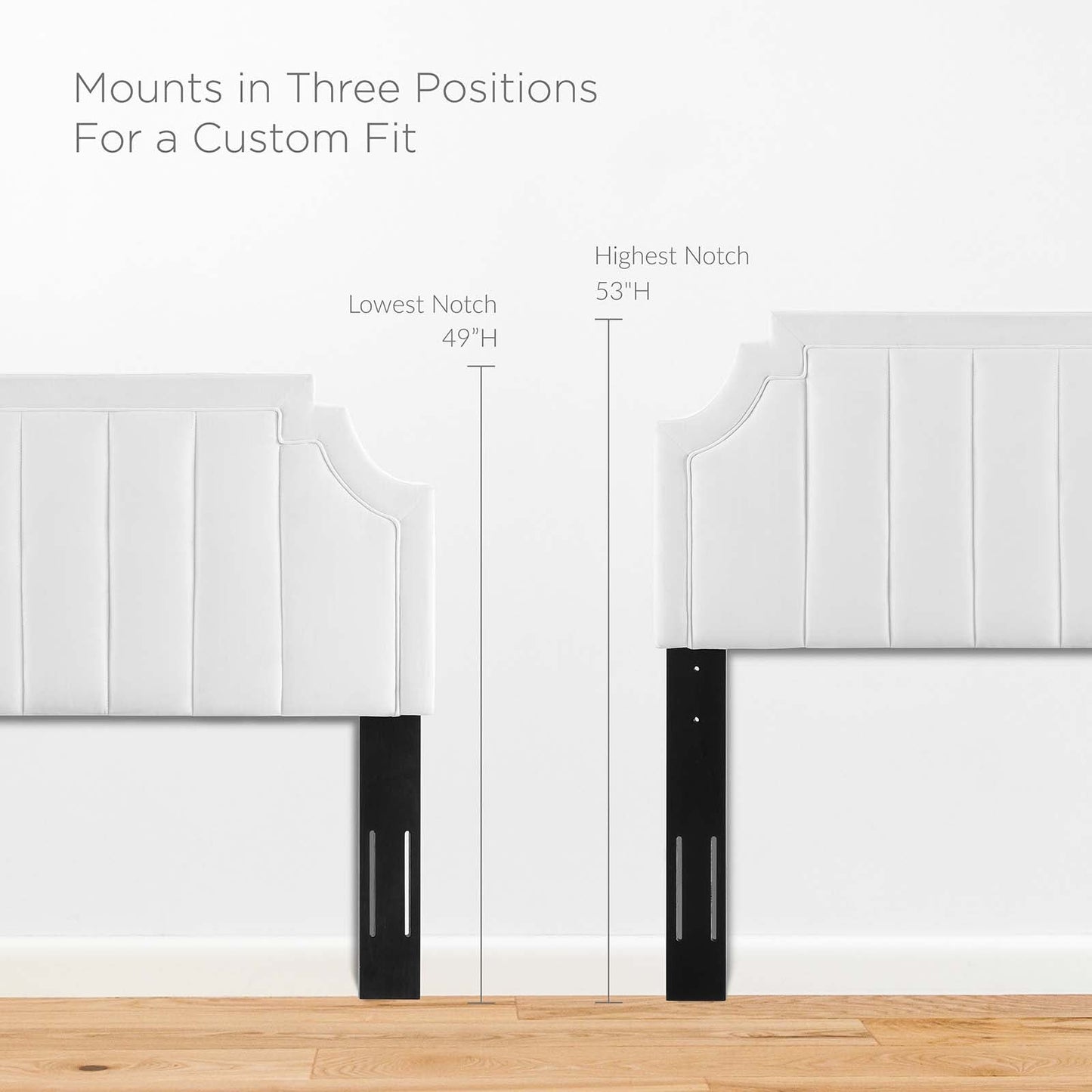Alyona Channel Tufted Performance Velvet Full/Queen Headboard by Modway
