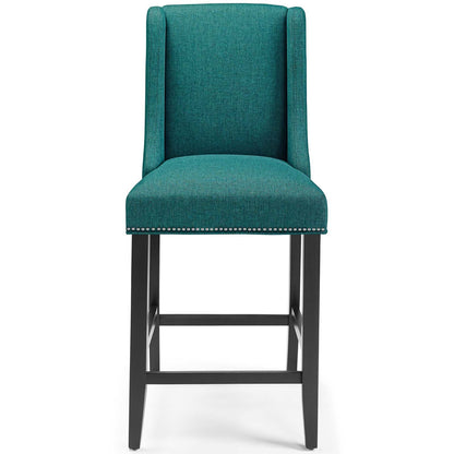Baron Upholstered Fabric Counter Stool Set of 2 by Modway