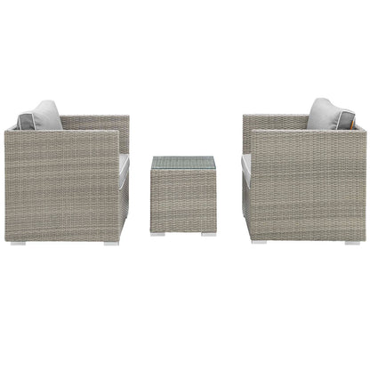 Repose 3 Piece Outdoor Patio Sectional Set by Modway