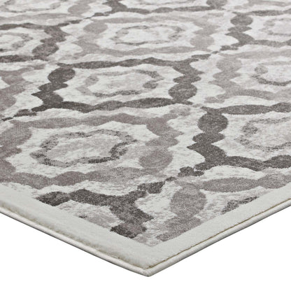 Kalinda Rustic Vintage Moroccan Trellis 8x10 Area Rug by Modway