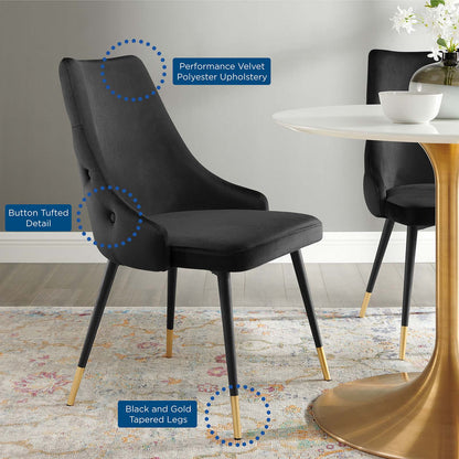 Adorn Tufted Performance Velvet Dining Side Chair by Modway