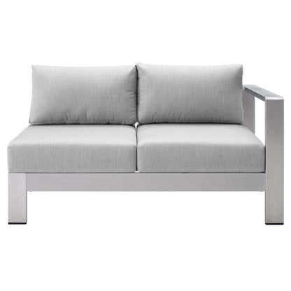 Shore Sunbrella¨ Fabric Aluminum Outdoor Patio Right-Arm Loveseat by Modway