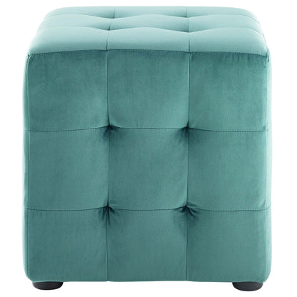 Contour Tufted Cube Performance Velvet Ottoman by Modway