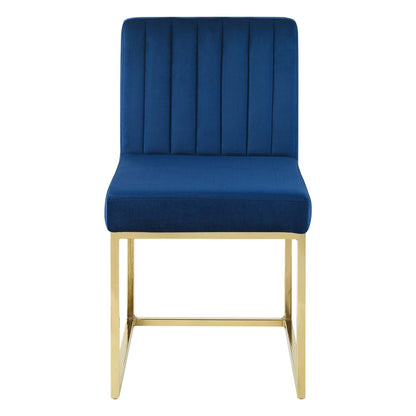Carriage Performance Velvet Dining Chair Set of 2 by Modway