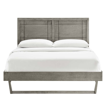 Marlee Wood Queen Platform Bed With Angular Frame by Modway