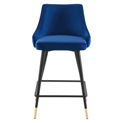 Adorn Performance Velvet Counter Stool Set of 2 by Modway