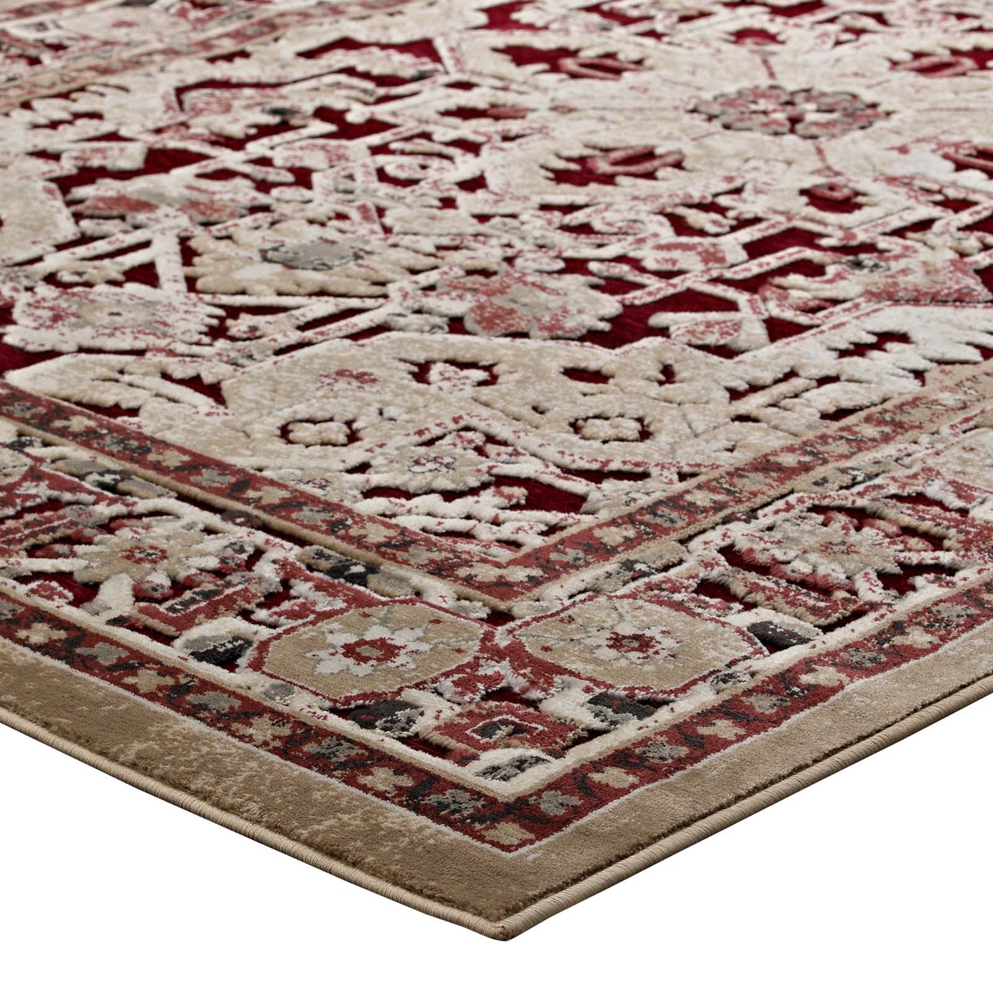 Grania Ornate Vintage Floral Turkish 5x8 Area Rug by Modway