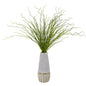 23"  Curly Grass Artificial Plant in Decorative Planter