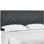 Reese Nailhead Upholstered Linen Fabric Full / Queen Headboard by Modway