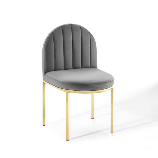Isla Channel Tufted Performance Velvet Dining Side Chair by Modway