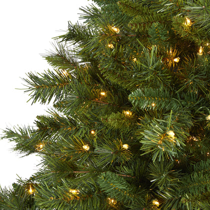6' Wyoming Mixed Pine Artificial Christmas Tree with 450 Clear Lights