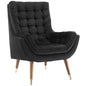 Suggest Button Tufted Performance Velvet Lounge Chair by Modway