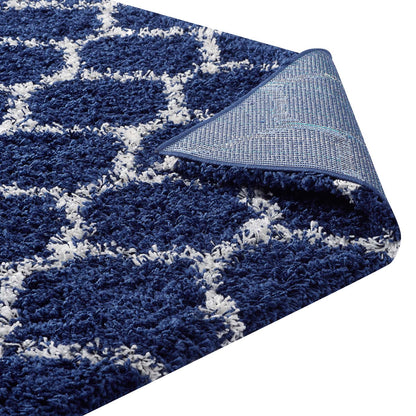 Solvea Moroccan Trellis 5x8 Shag Area Rug by Modway