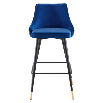 Adorn Performance Velvet Bar Stool Set of 2 by Modway