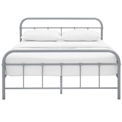 Maisie Stainless Steel Queen Bed Frame by Modway