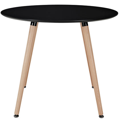Track Round Dining Table in Black