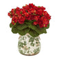 Violet Artificial Arrangement in Floral Design Vase