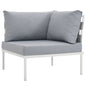Harmony Outdoor Patio Aluminum Corner Sofa by Modway