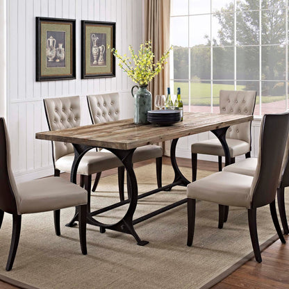 Effuse Rectangle Wood Top Dining Table by Modway