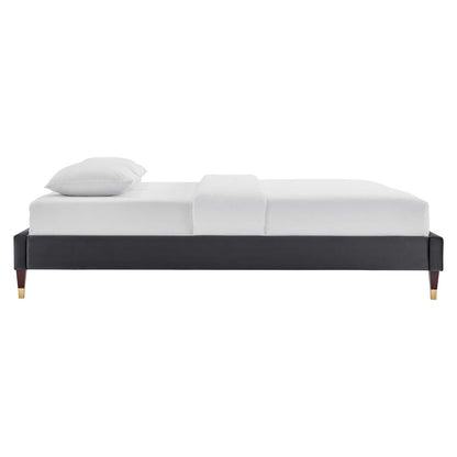 Harlow Performance Velvet King Platform Bed Frame by Modway