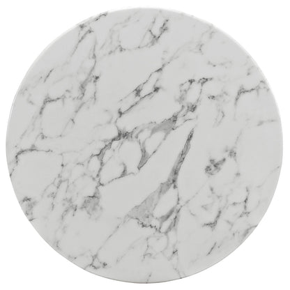 Lippa 28" Round Faux Marble Dining Table by Modway