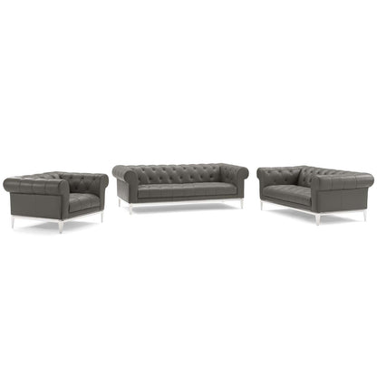 Idyll 3 Piece Upholstered Leather Set by Modway