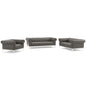 Idyll 3 Piece Upholstered Leather Set by Modway