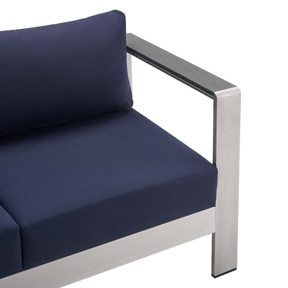 Shore 4 Piece Sunbrella¨ Fabric Outdoor Patio Aluminum Set by Modway