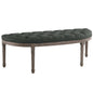 Esteem Vintage French Upholstered Fabric Semi-Circle Bench by Modway