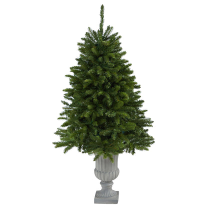 4.5' Sierra Spruce 'Natural Look' Artificial Christmas Tree w/ 150 Clear LED