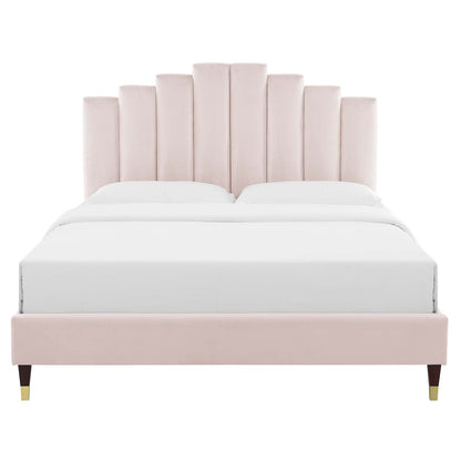 Elise Performance Velvet King Platform Bed by Modway
